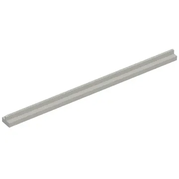Vehicle Track, Train, Plain Rail Straight (no slots, no notches on end)