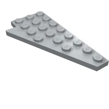 Wedge Plate 8 x 4 Wing Right with Stud Notch