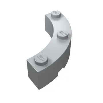 Brick Round Corner 4 x 4 Macaroni Wide with 3 Studs