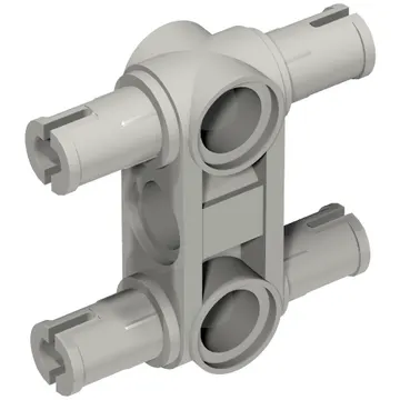 Technic Pin Connector Hub Perpendicular 3L with 4 Pins (Squared Holes)