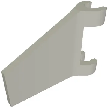 Flag 2 x 2 Trapezoid with Flared Area between Clips