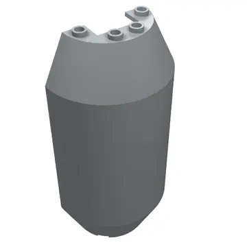 Cylinder Half 4 x 6 x 13 with 1 x 2 Cutout