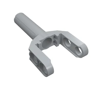 Technic Linear Actuator Mini with Dark Bluish Gray Head and Orange Axle