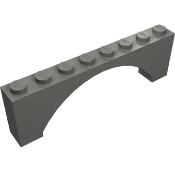 Brick Arch 1 x 8 x 2 Raised