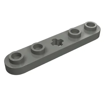 Technic Plate 1 x 5 with Smooth Ends, 4 Studs and Centre Axle Hole