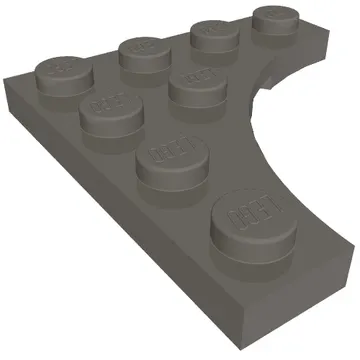 Plate Special 4 x 4 with 3 x 3 Quarter Round Cutout