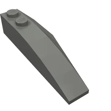 Brick Wedged, Curved 6 x 2 Left, Inner Ridges
