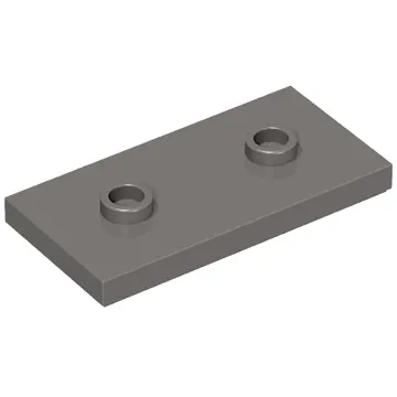 Plate Special 2 x 4 with Groove and Two Center Studs (Jumper)