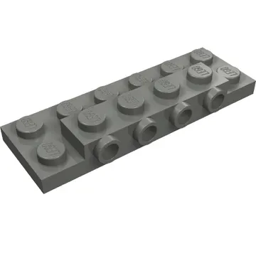 Plate Special 2 x 6 x 2/3 with 4 Studs on Side, 1 Support Wall on Bottom