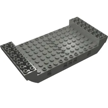Boat Hull Section, Large Middle 8 x 16 x 2 1/3 with 5 Holes