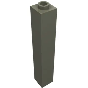 Brick 1 x 1 x 5 with Blocked Open or Hollow Stud