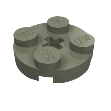 Plate Round 2 x 2 with Axle Hole Type 1 (+ Opening)