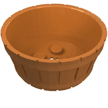 Barrel Half Large with Axle Hole