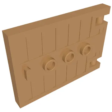 Door 1 x 5 x 3 with 3 Studs and Handle
