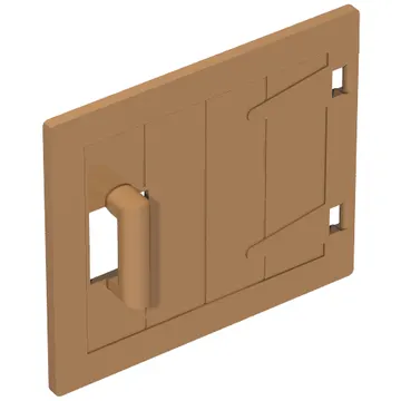 Duplo Door / Lid, Wood Effect