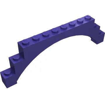 Brick Arch 1 x 12 x 3 Raised Arch with 5 Cross Supports