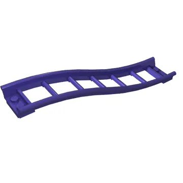 Vehicle Track, Roller Coaster Ramp Small, 3 Bricks Elevation