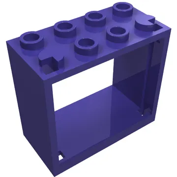 Window 2 x 4 x 3 Frame with Hollow Studs