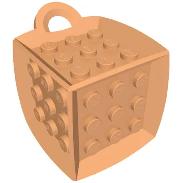 Die - 6 Sided with 3 x 3 Centre Studs, and Ring (DOTS)