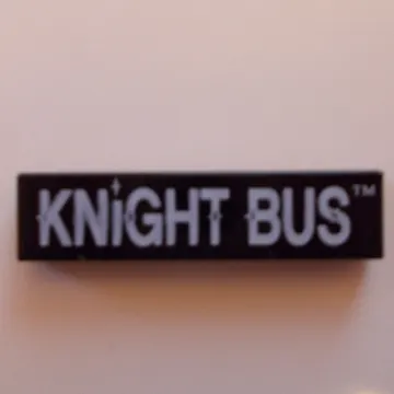 Tile 1 x 4 with 'KNIGHT BUS' Print