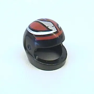 Helmet, Standard with Interlocking Silver and Red Print