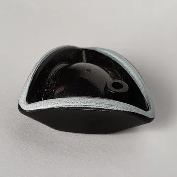 Hat Pirate Tricorne / Triangle with White Brim Print