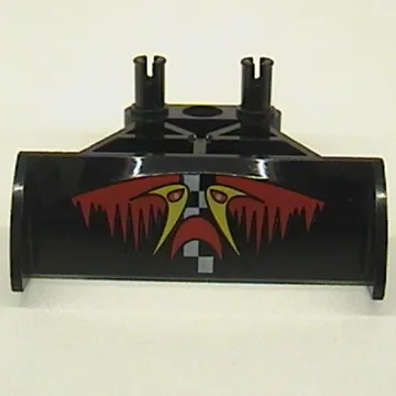 Spoiler 3 x 4 x 6 with Red and Yellow Jack Stone Print
