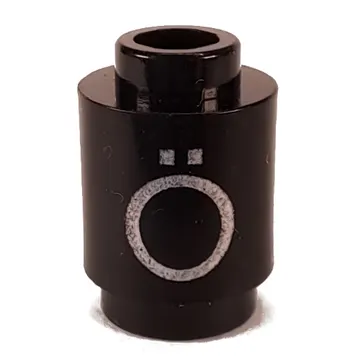 Brick Round 1 x 1 Open Stud with Letter 'Ö' Print