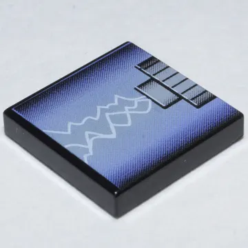 Tile 2 x 2 with Arcing Electricity Print
