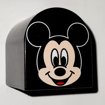 Duplo Brick 2 x 2 x 2 Curved Top with Mickey Mouse Print