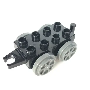 Duplo Train Base 2 x 4 with Light Bluish Gray Wheels