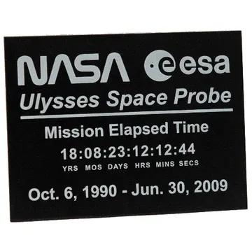 Brick Sloped 10° 6 x 8 with NASA ESA Ulysses Space Probe print