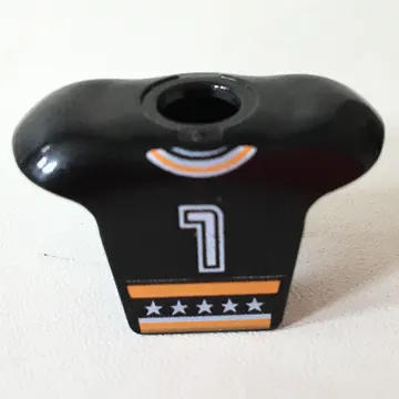 Minifig Neckwear Sports Hockey Body Armor with NHL Logo and White '7' Print