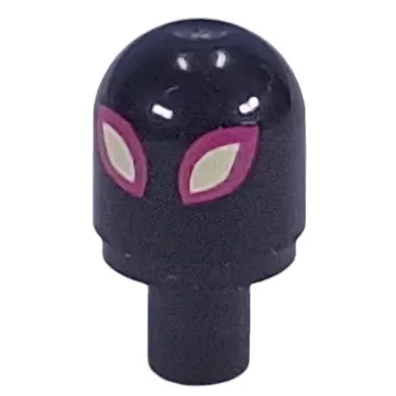 Light Cover with Internal Bar / Bionicle Barraki Eye with Dark Purple/Bright Light Yellow Eye print