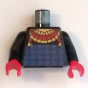 Torso Pharaoh Breastplate Print (Hotep), Black Arms, Red Hands