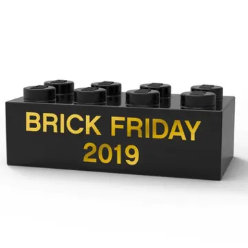 Brick 2 x 4 with 'Black Friday 2019' Print