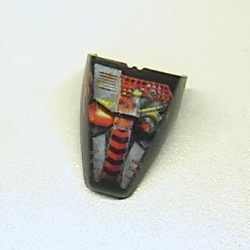Large Figure Visor / Limb Cover, Armour with Torch / Fire Print