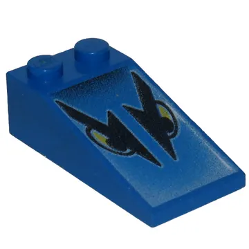 Brick Sloped 18° 4 x 2 with Two Eye Print
