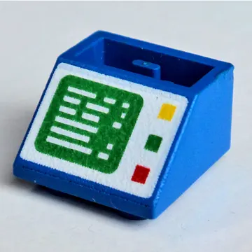 Brick Sloped Inverted 45° 2 x 2 with Computer Screen and Left Side Buttons Print