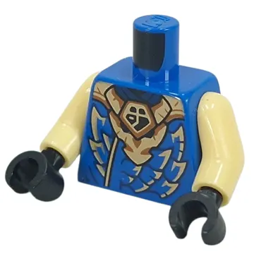 Torso, Ninja Robe, Gold Scales, Dragon print, Bright Light Yellow Arms, Black Hands
