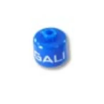 Pen Bead, Round Large, Curved Edges / Cylinder with 'GALI' Print