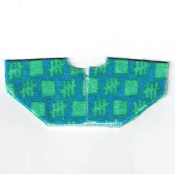 Scala, Baby Shirt with Green Squares and Lines Print