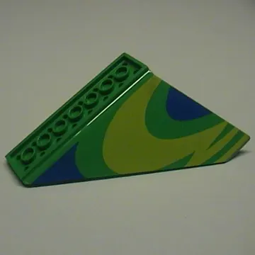 Tail 10 x 10 x 4 Dual with Blue and Yellow Circular Print