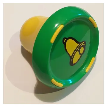Music Builder Sound Plug with Yellow Base and Yellow Bell Print