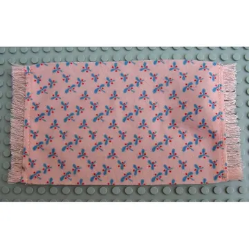 Scala, Rug / Mat with Blue Leaves and Red Berries Print