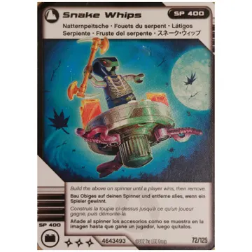 Trading Card, Ninjago Deck #2: 72 - Snake Whips - International Version