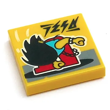 Tile 2 x 2 with Rock Out print