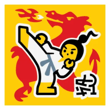Tile 2 x 2 with Martial Arts print
