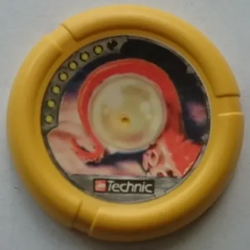 Large Figure Throwing Disk, Scuba / Sub, 7 Pips, Pearl in Tentacle Print