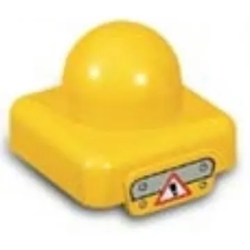 Primo Plate 1 x 1 with Hazard Warning Sign Print